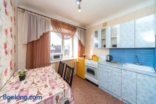 One bedroom apartment place in Krasnoyarskin downtown.