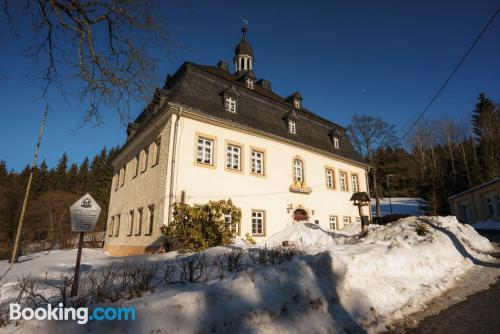 Cot available apartment in Jöhstadt. Convenient for families