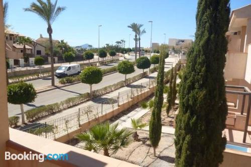 Apartamento de dos habitaciones en Fuente Alamo con vistas