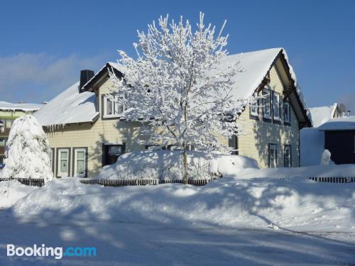 Prático apartamento em Oberhof. Wi-fi!.