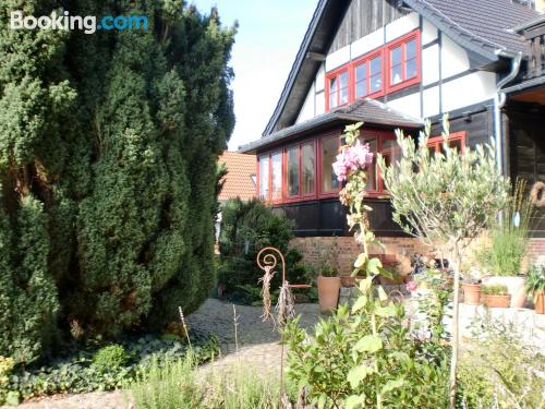 Central home with internet and terrace.