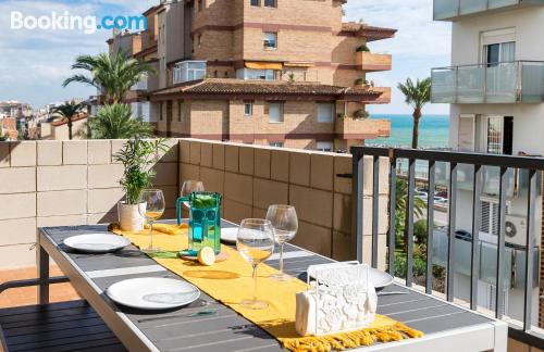 Appartement à Vilassar de Mar. Terrasse et Wifi!