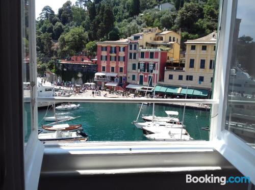 Downtown and terrace in Portofino. Ideal for six or more