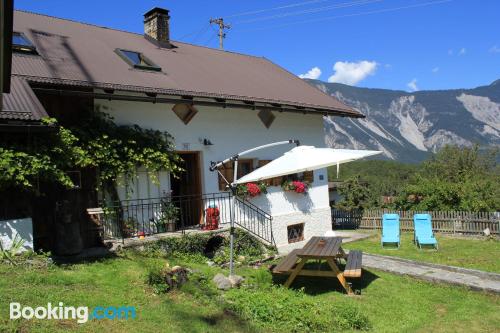 Appartement pour les groupes à Sautens. Terrasse!