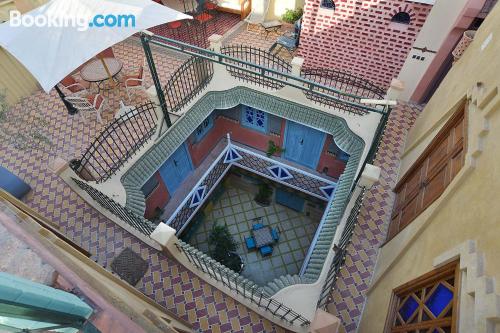 Swimming pool and internet apartment in Marrakech with terrace