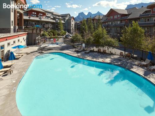 Place in Canmore with terrace and swimming pool.