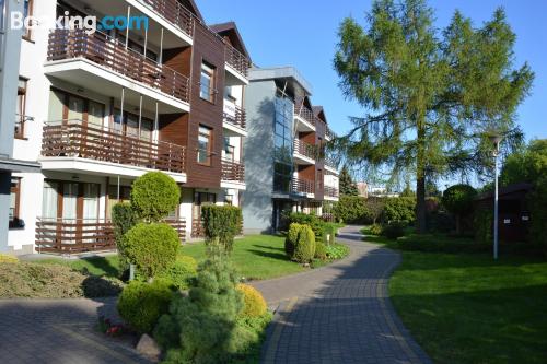 Apt mit internet und terrasse. In Władysławowo.