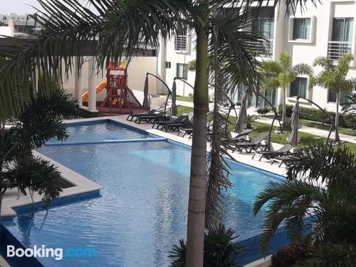 Home with terrace. Enjoy your pool in Cancun!.