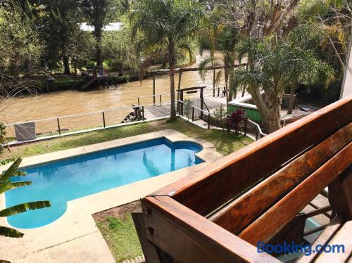 Apartamento com terraço, perfeito para 2 pessoas.