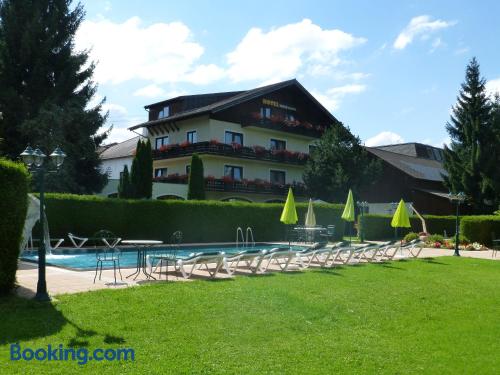 Klein Wohnung in Sankt Georgen im Attergau. Heizung