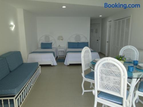 Apartamento de 60m2 em Acapulco. Terraço e piscina