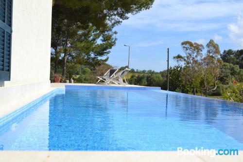 Kid friendly apartment with pool.