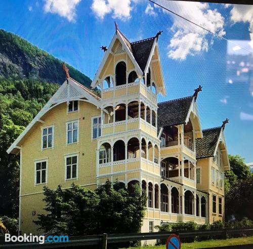 Two rooms apartment in Stryn good choice for 6 or more.