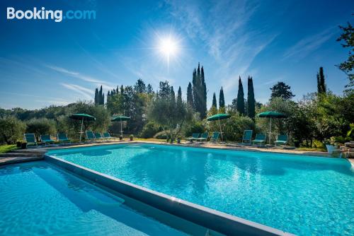 San Gimignano aan zijn voeten! Terras en zwembad