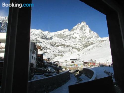 Breuil-Cervinia à vos pieds,. Idéal!.