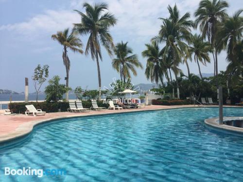 Apartamento para famílias em Acapulco. Terraço!.