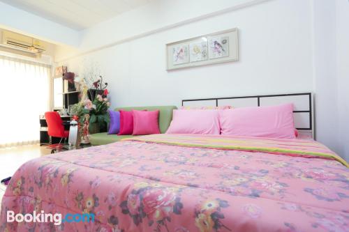 One bedroom apartment place in Pathum Thani with air-con.