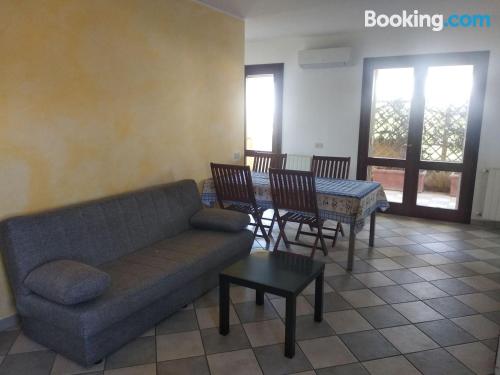 2 rooms apartment with terrace and internet.