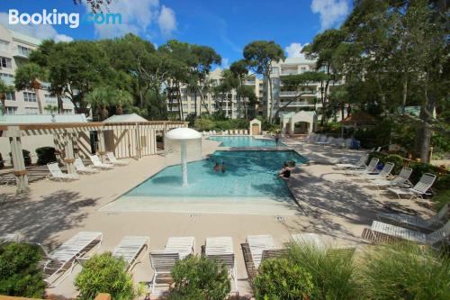 Apartamento en Hilton Head Island con terraza