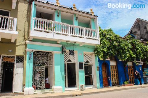 Apt mit Internet und Balkon. In Cartagena de Indias