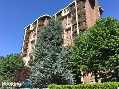 Ferienwohnung mit Terrasse. Haustier erlaubt