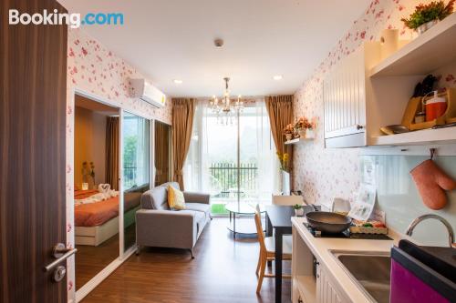 Convenient one bedroom apartment. Enjoy your terrace