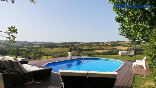 Place with terrace. Enjoy your swimming pool in Corinaldo!