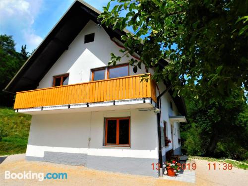 Apartamento en Bohinjska Bela con terraza.