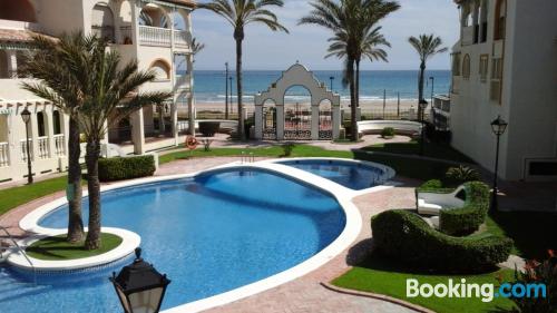 Swimming pool and internet place in El Campello. Great for 6 or more