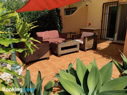 Stay cool: air-con home in Denia with terrace