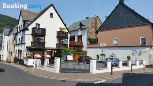 Wohnung mit Balkon. Heizung