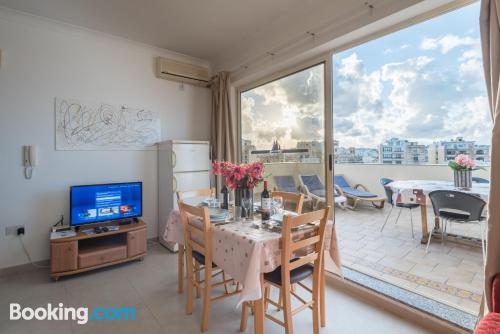 Two bedroom place in Sliema. Terrace!