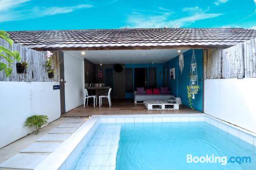 Stay cool: air-con place in Gili Meno with internet and terrace