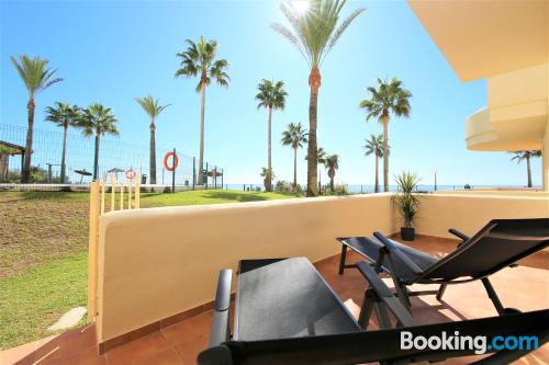 Two rooms place in Estepona with swimming pool and terrace.