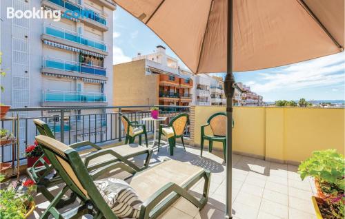 Apartamento de 35m2 en Burriana con aire acondicionado.