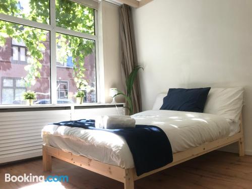 Home for two people in Delft. Be cool, there\s air-con!