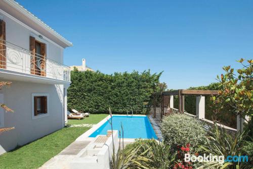 Appartement avec terrasse. Chauffage