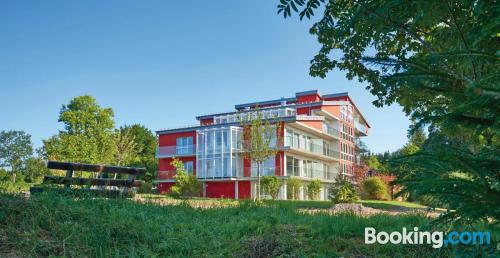 Klein Appartement mit einem Schlafzimmer. W-lan und Balkon