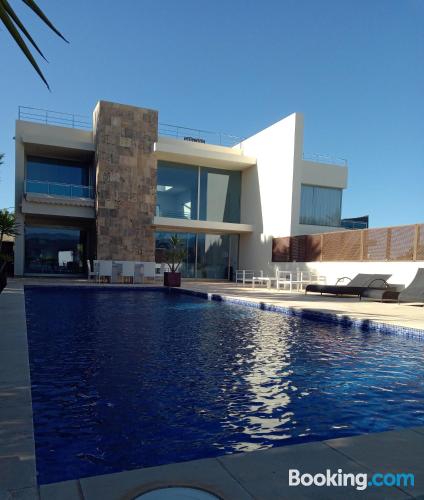 Giant apartment with terrace and pool.