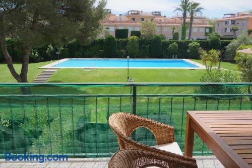 Apartamento em Sant Feliu de Guixols. Terraço e piscina