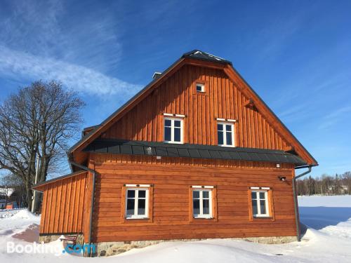 Appartement avec Wifi et terrasse. Zlaté Hory à vos pieds!