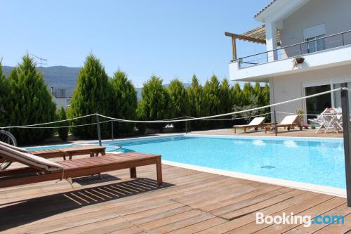 Apartment with swimming pool. Diakopto central location!