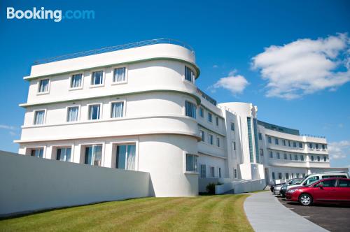 Ferienwohnung in Morecambe. W-lan und Terrasse