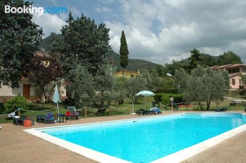 Kid friendly place. Swimming pool!