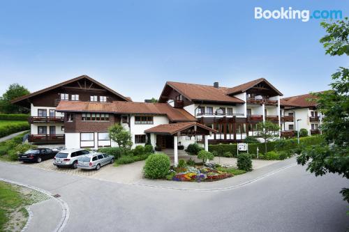 Place for two people in Oberstaufen with swimming pool