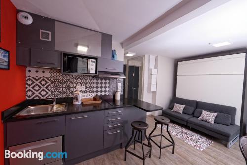 Prático apartamento para 2 pessoas em Lyon