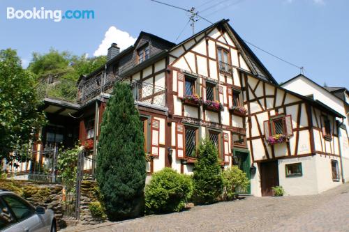 Bacharach à vos pieds. Terrasse et Wifi!