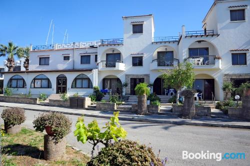 Apartamento para duas pessoas. Terraço e piscina