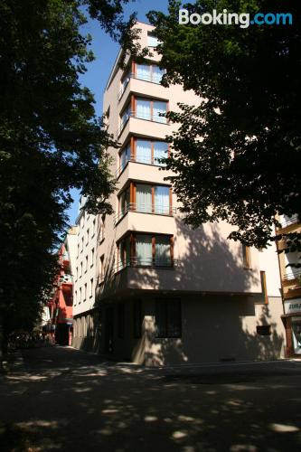 Apartamento adequado para cães à Poděbrady. Numa posição central