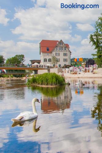 Schwäbisch Gmünd aan zijn voeten! Een uitstekende positie